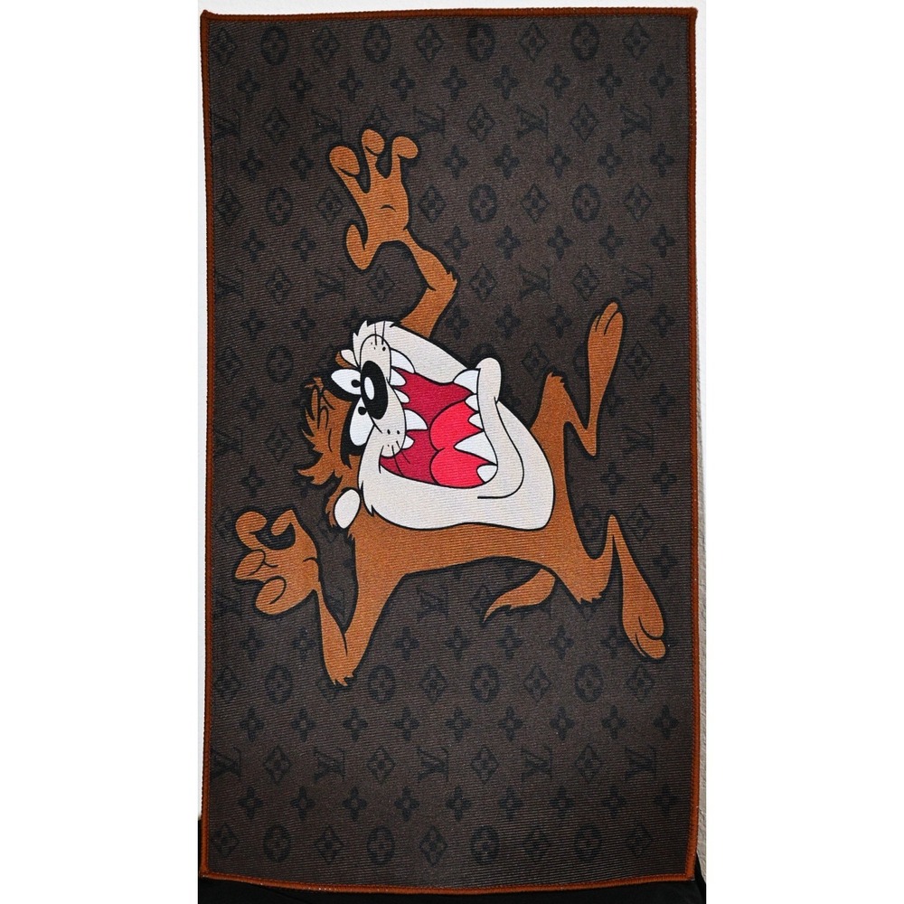 Monogram Designer Style Accent Rug – Hype Wall Art or Floor Decor - Picture 2 of 3